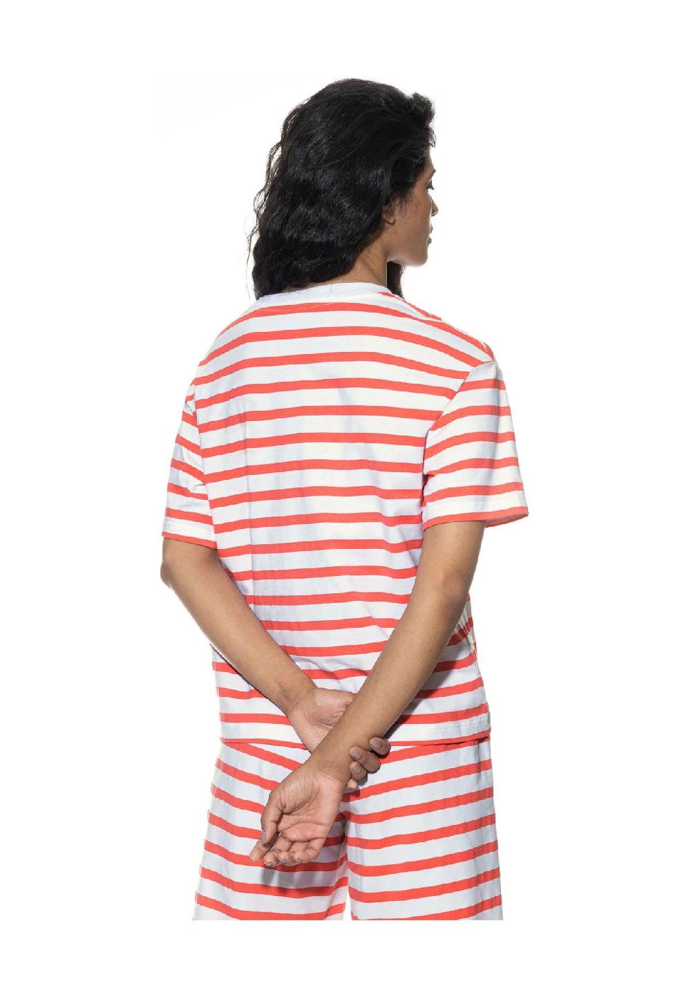 Mey Summer Stripes Schlafanzug-Oberteil Kurzarm Stickerei Für Damen
