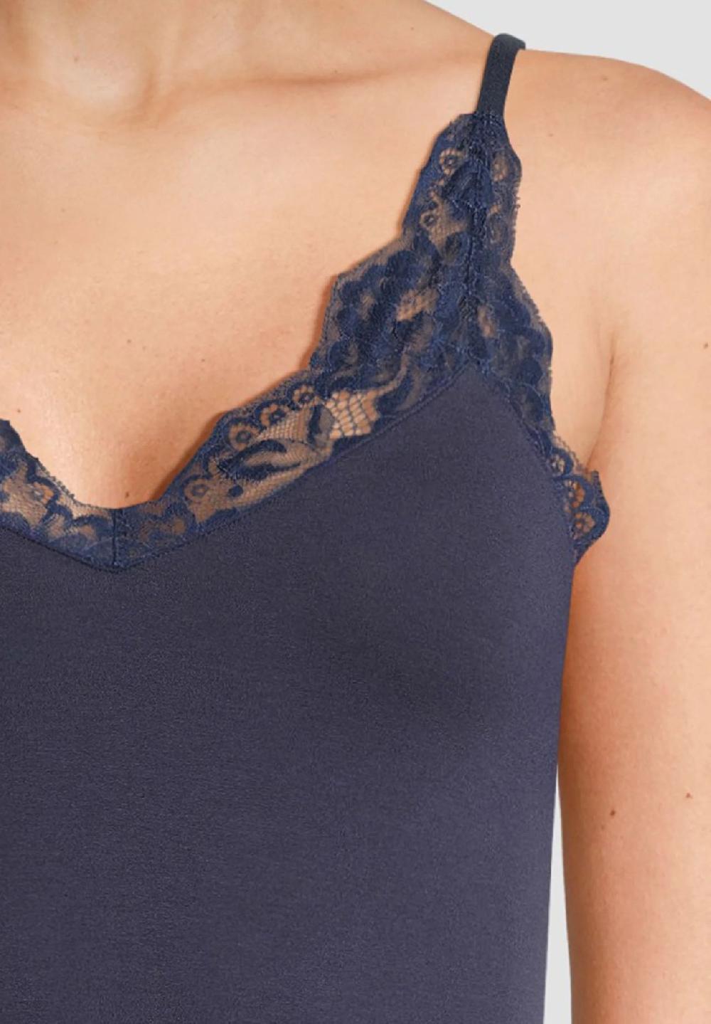 Mey Unterhemd Spitzenbesatz Für Damen