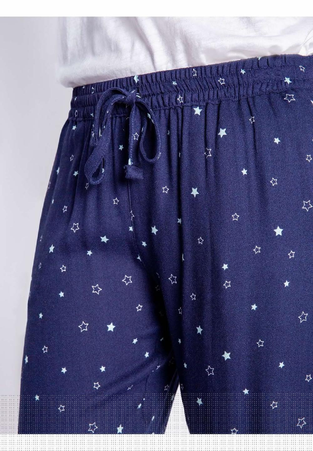 P.J.Salvage® Midnight Sky Schlafanzug-Hose Gummibund Mit Tunnelzug Für Damen