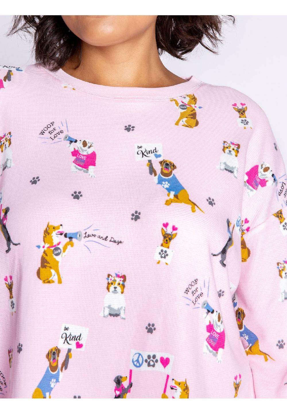 P.J.Salvage® Pyjamaoberteil Woof For Love