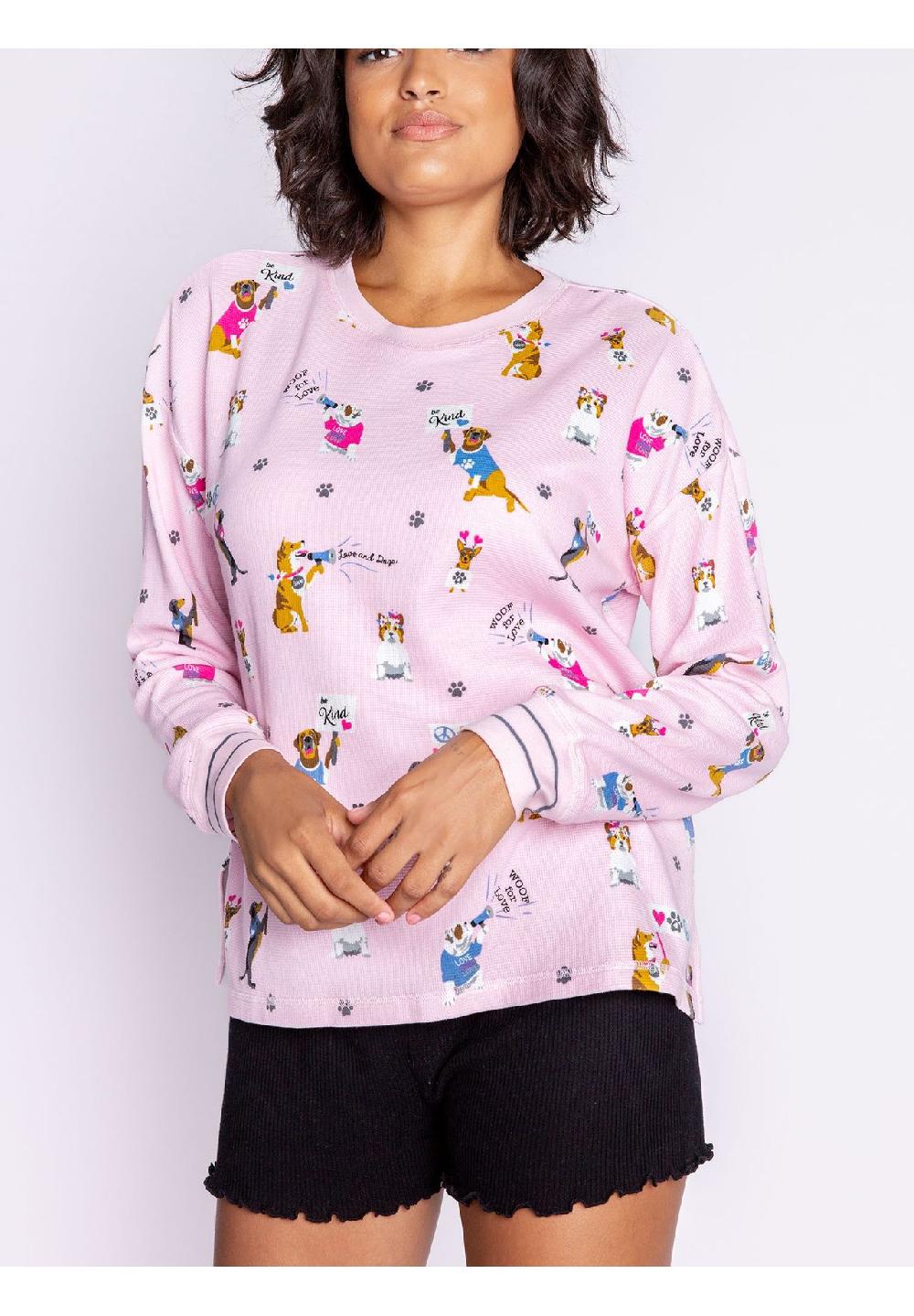 P.J.Salvage® Pyjamaoberteil Woof For Love