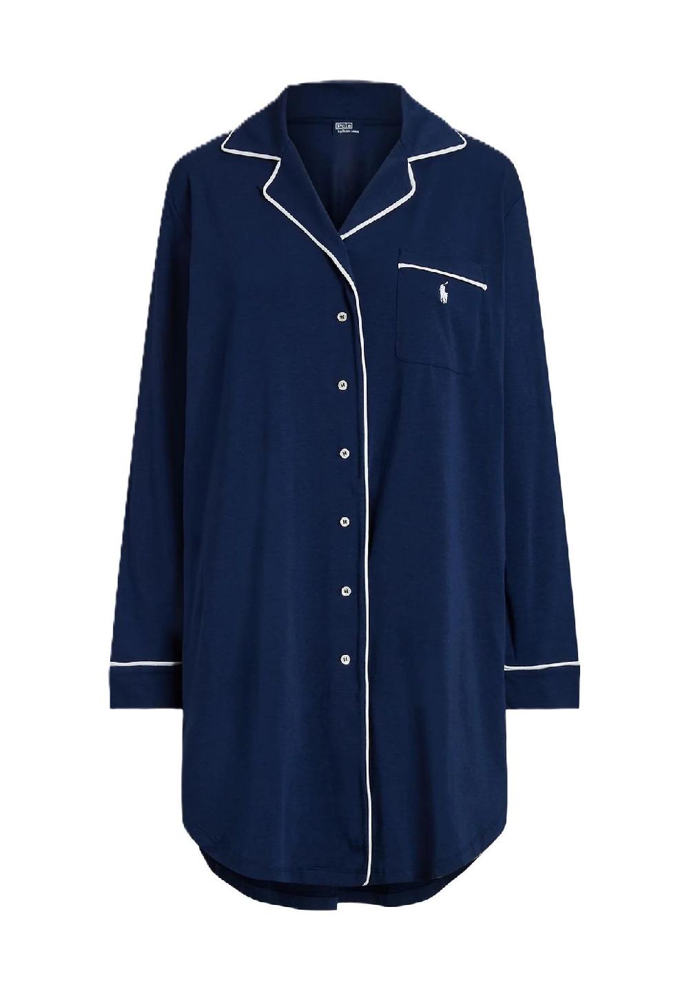 POLO RALPH LAUREN Polo Essentials Schlafshirt Reverskragen für Damen