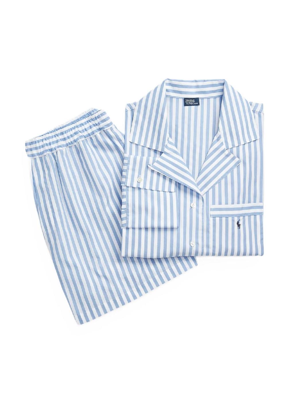 POLO RALPH LAUREN Shirting Strips Schlafanzug Popeline Streifen-Design für Damen