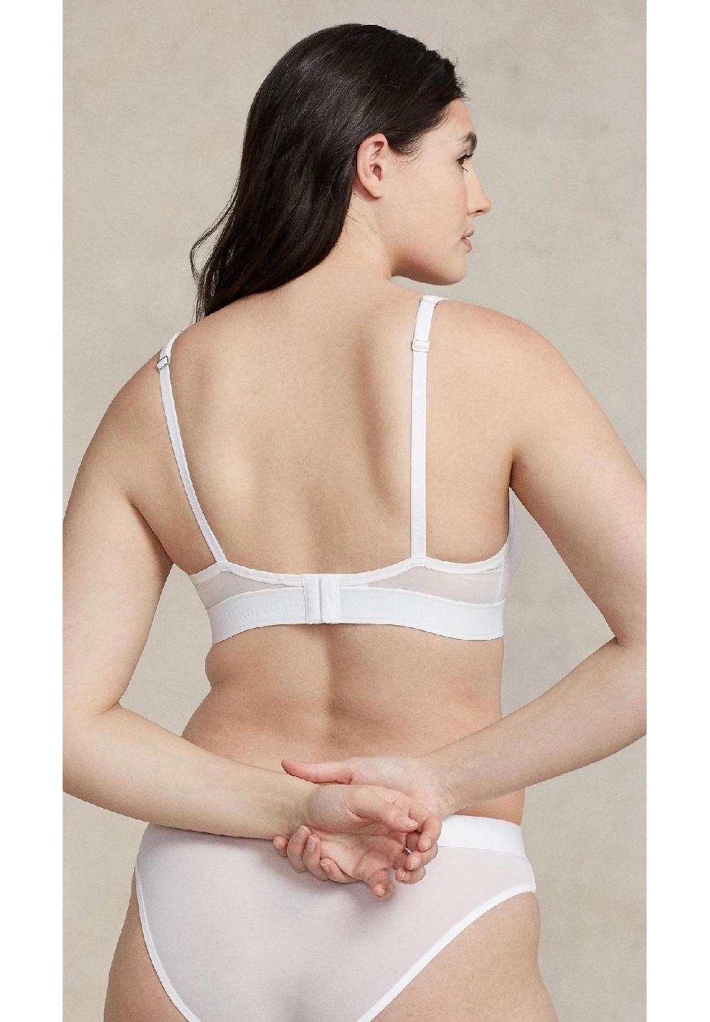 POLO RALPH LAUREN Tailored Mesh Bügelloser-BH "Unlined Plu" Semi-transparent Für Damen