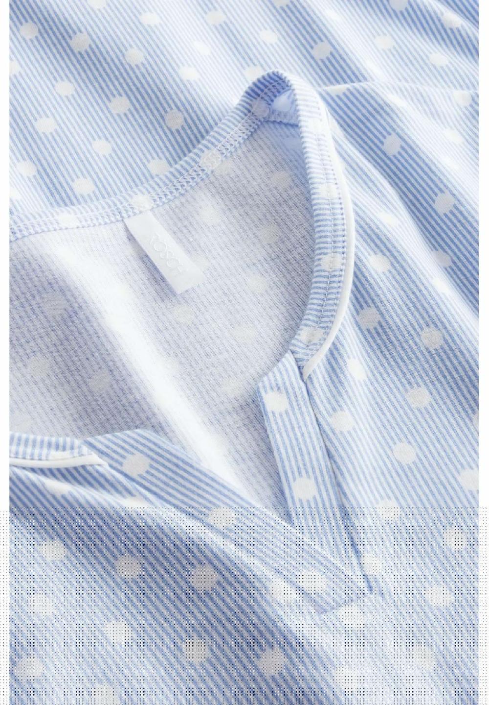 RÖSCH Schlafanzug Baumwolle Split-Neck Für Damen