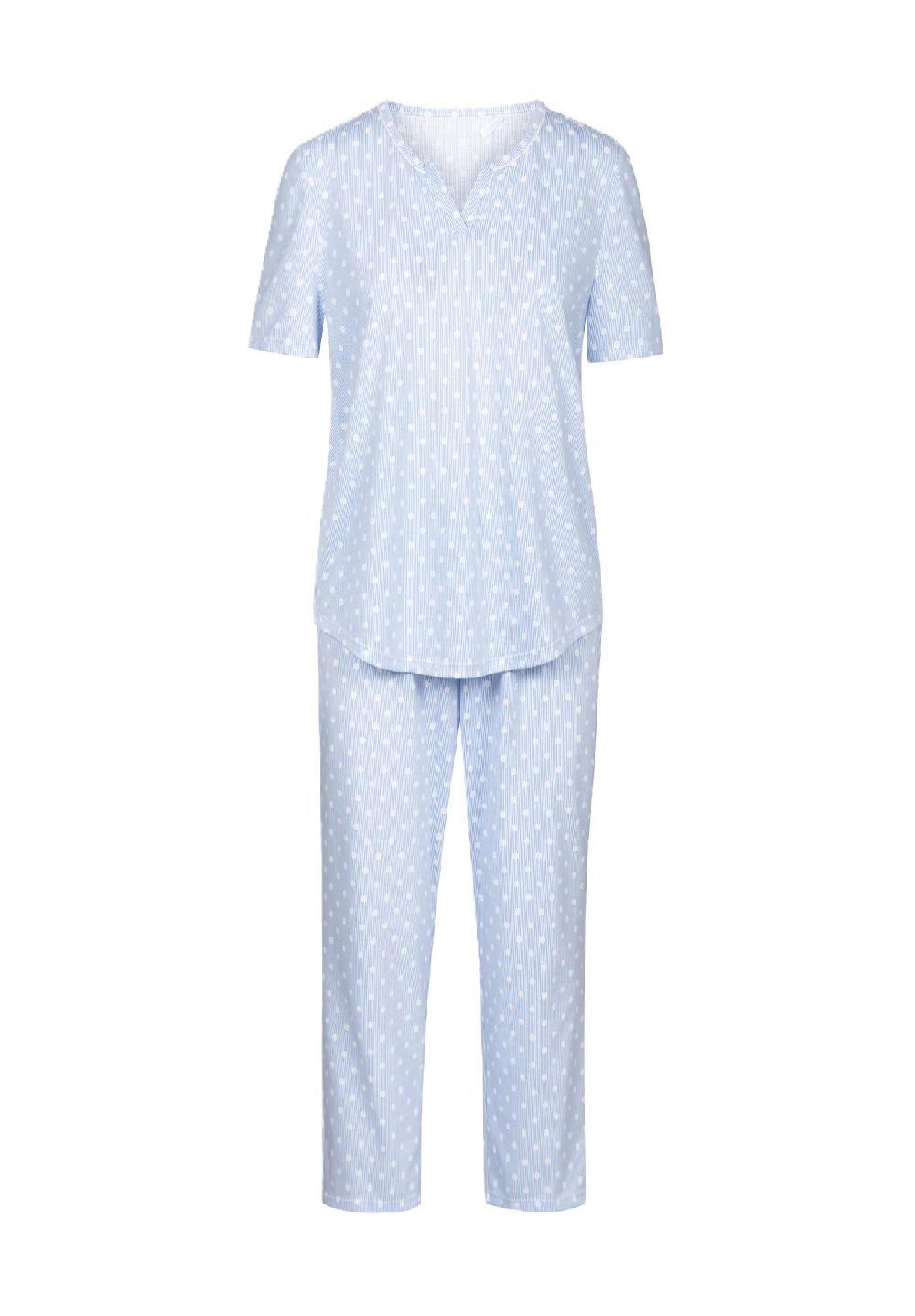 RÖSCH Smart Casual Capri-Pyjama Baumwolle für Damen