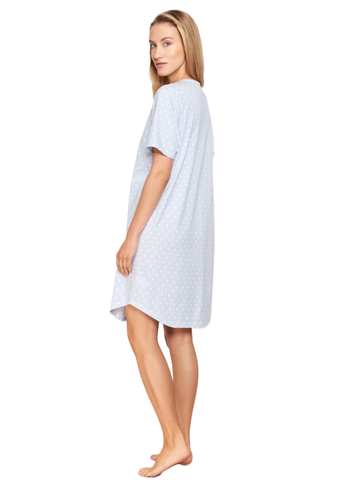 RÖSCH Smart Casual Nachthemd Split-Neck Baumwolle Für Damen