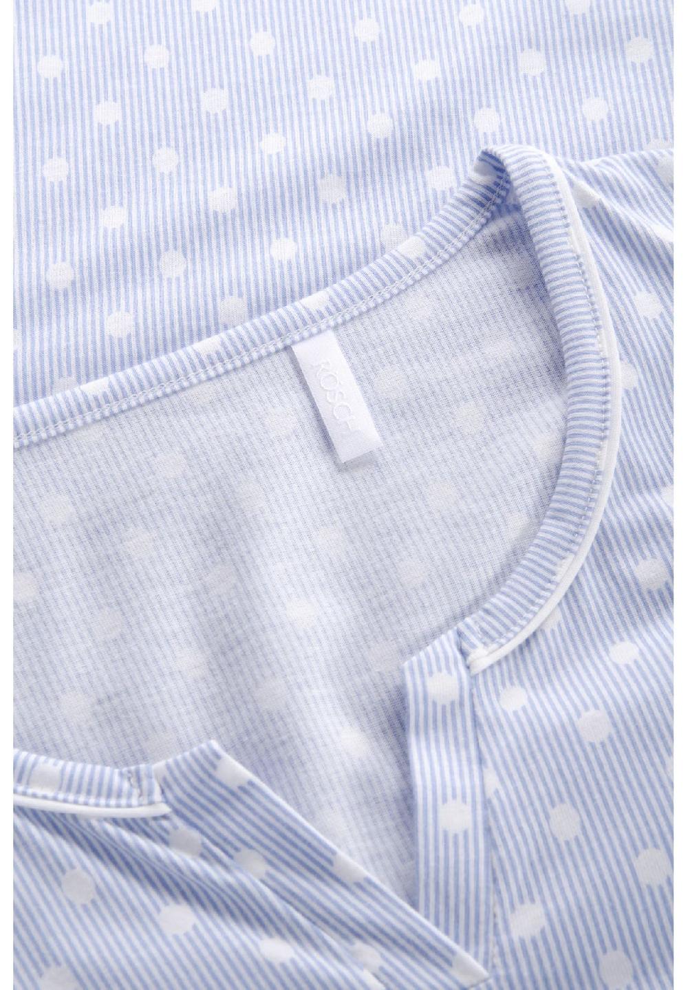 RÖSCH Smart Casual Nachthemd Split-Neck Baumwolle Für Damen