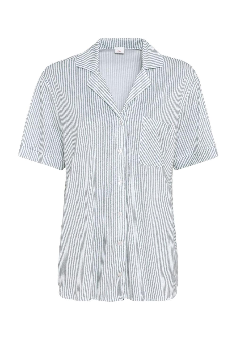 s.Oliver Everyday Pyjama-Oberteil Reverskragen für Damen