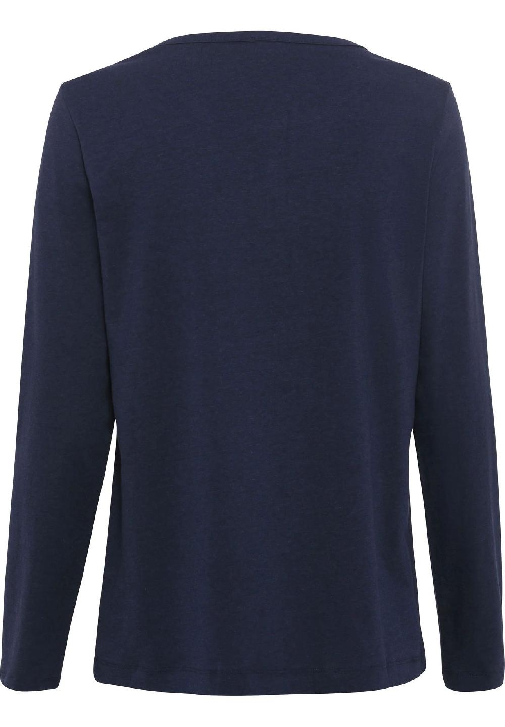 S.Oliver Perfect Nights Schlafanzug-Oberteil Henley-Ausschnitt Für Damen