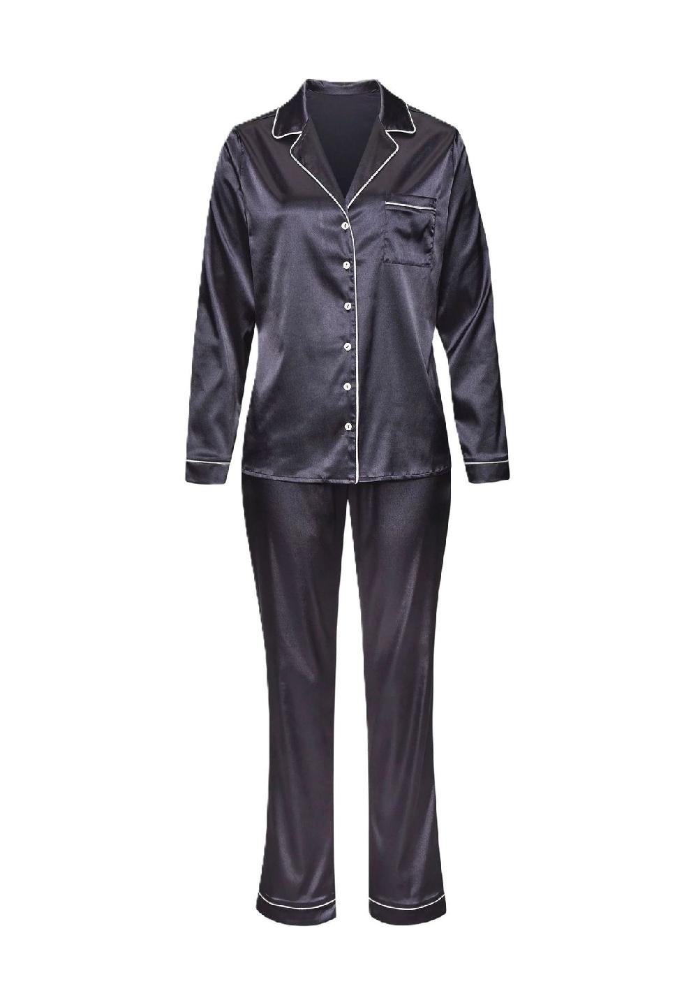 s.Oliver Schlafanzug Reverskragen Brusttasche für Damen