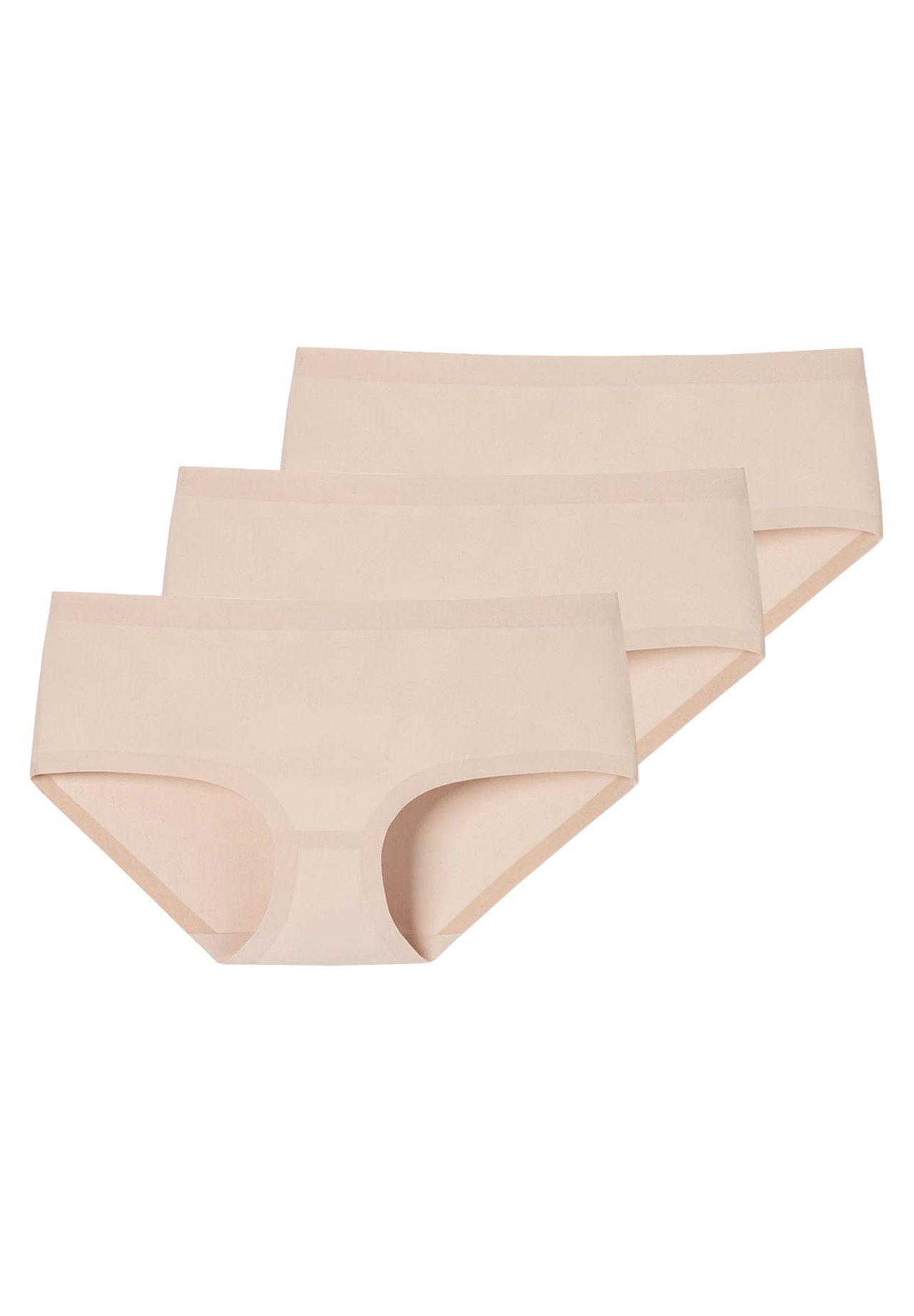 SCHIESSER Damen Panty 3er Pack - Invisible Cotton Nahtlos Vorteilspack