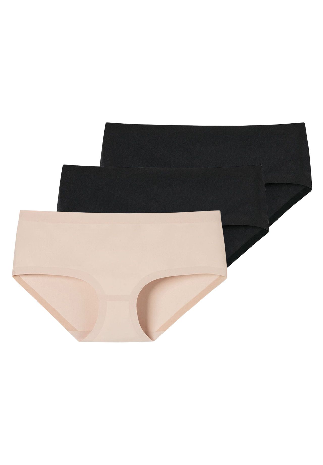 SCHIESSER Damen Panty 3er Pack - Invisible Cotton Nahtlos Vorteilspack