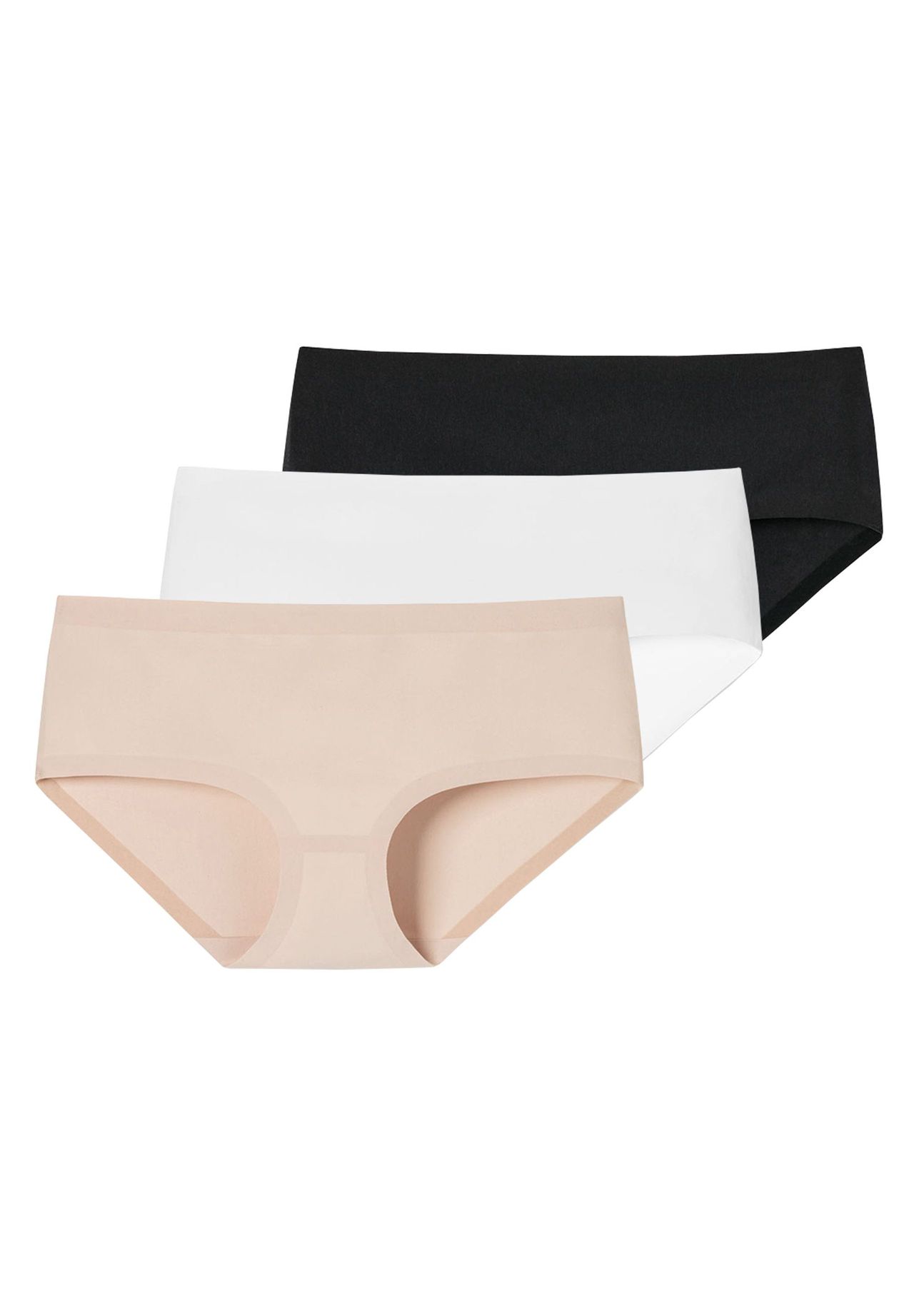 SCHIESSER Damen Panty 3er Pack - Invisible Cotton Nahtlos Vorteilspack