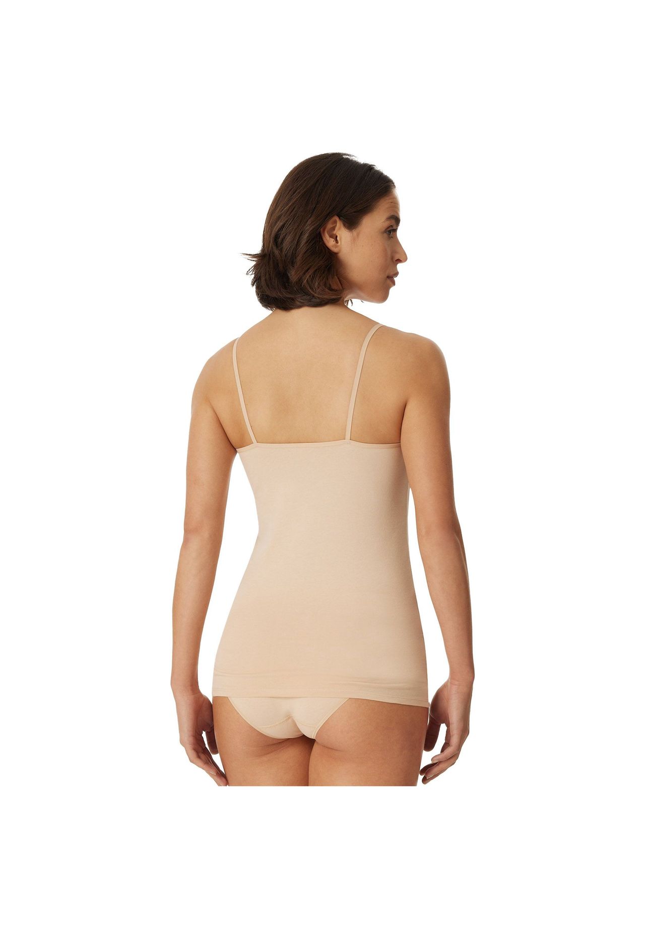 SCHIESSER Damen Spaghettitop 4er Pack - Single Jersey Serie 95/5 Uni