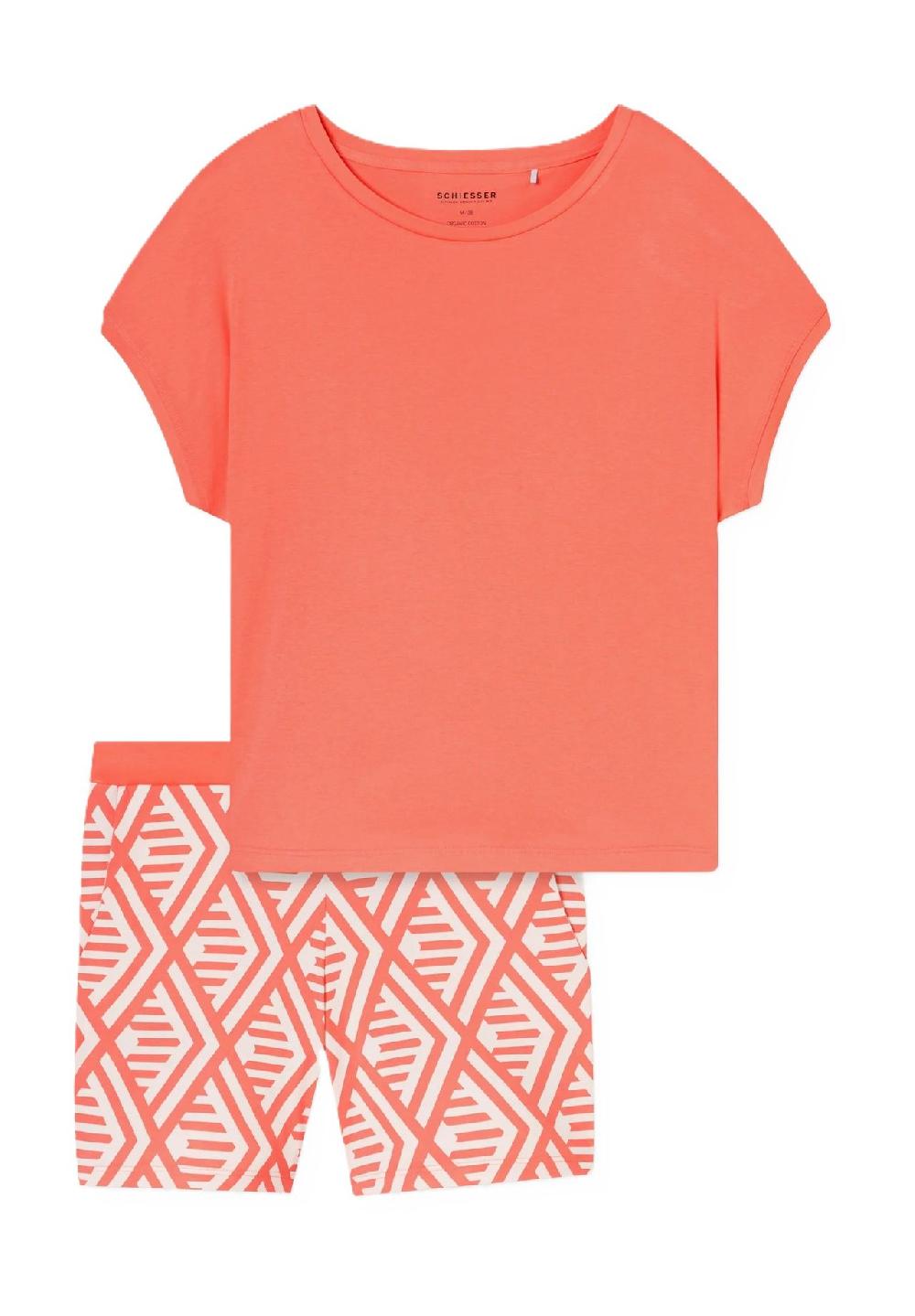 SCHIESSER Modern Nightwear Shorty Eingrifftaschen für Damen