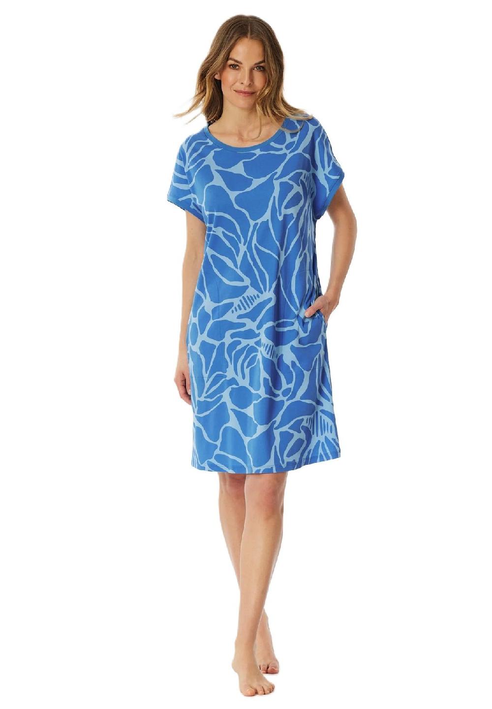 SCHIESSER Modern Nightwear Sleepshirt Atmungsaktiv Temepraturausgleichend Für Damen