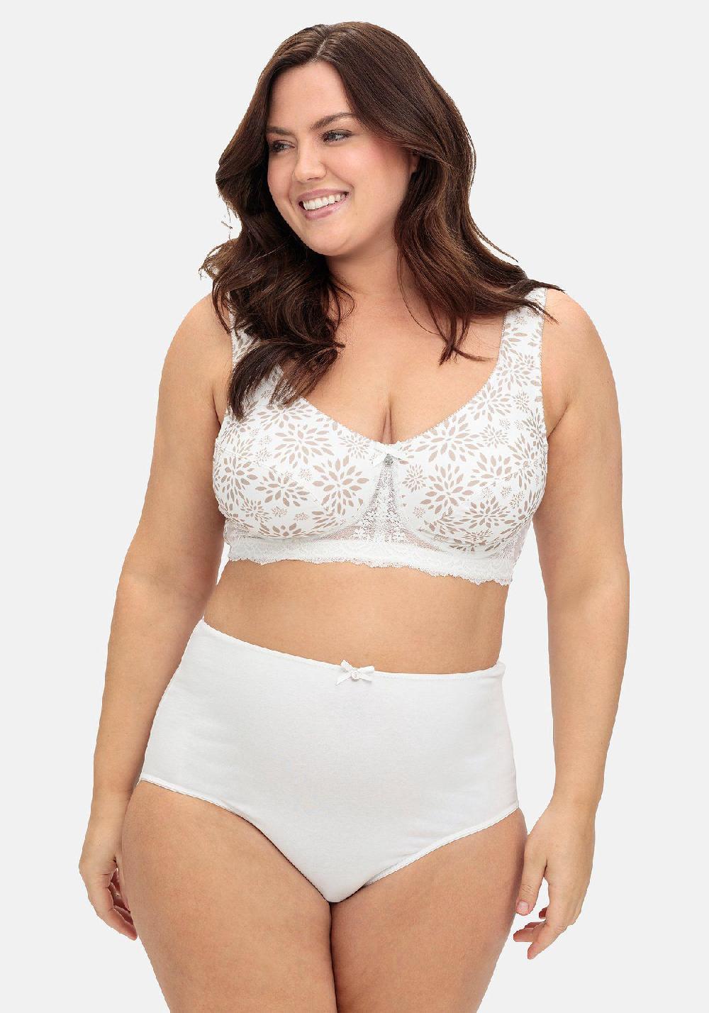 Sheego BH Mit Spitzenbesatz Und Stützendem Meshfutter