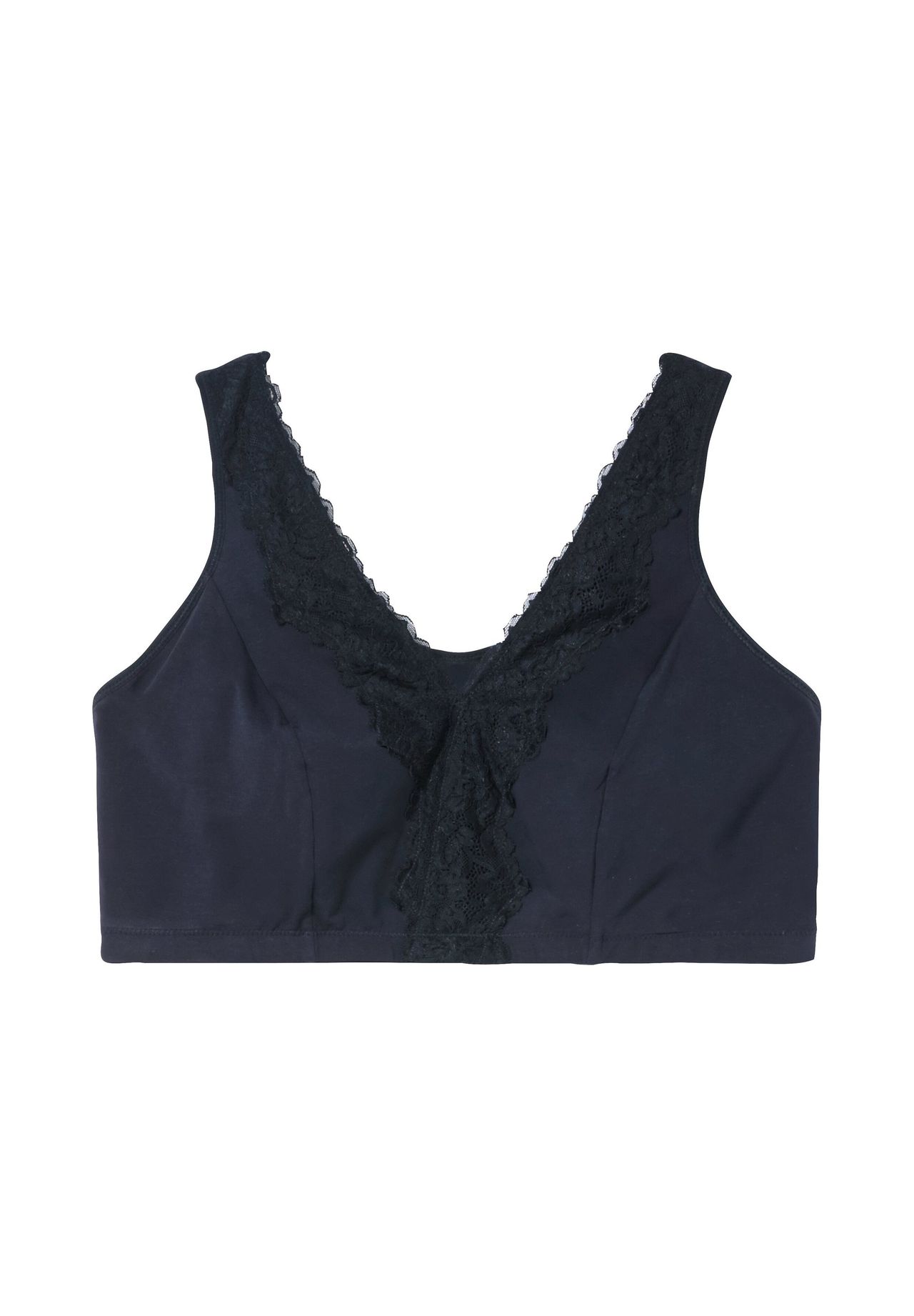 Sheego BH Ohne Bügel In Bustier-Form Mit Spitzenborte