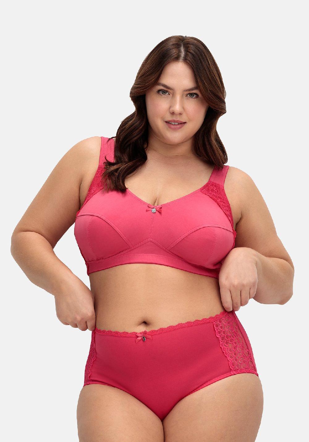 Sheego BH Ohne Bügel Mit Seitlichem Spitzenbesatz