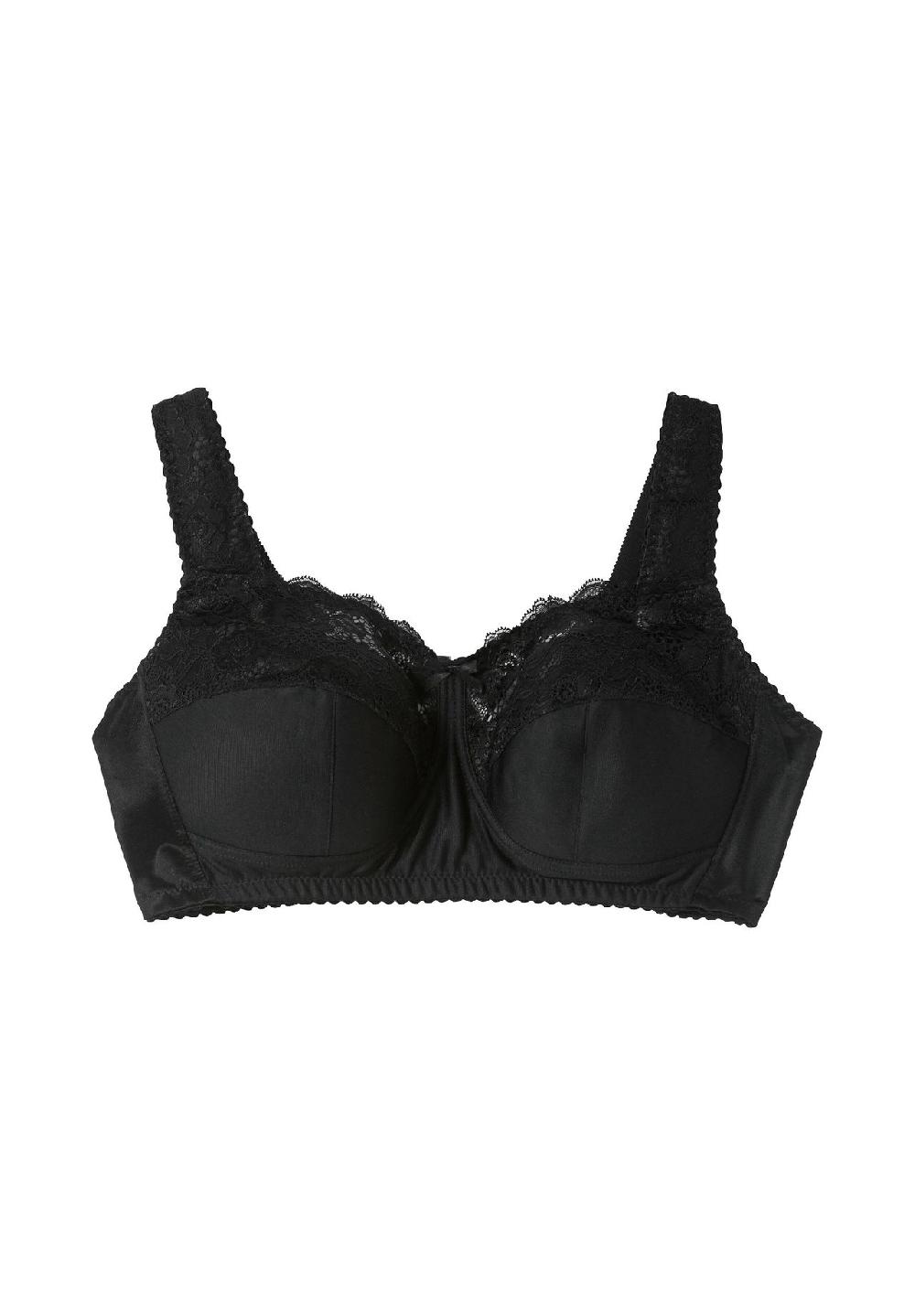 sheego BH ohne Bügel mit wattierten Cups und Spitze