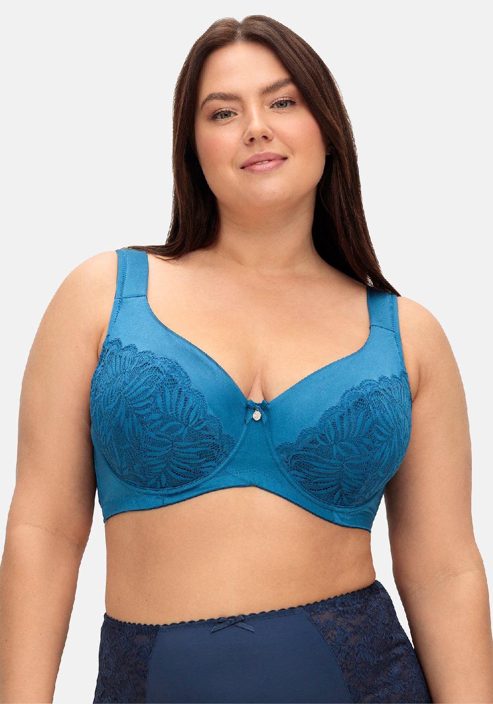 Sheego Bügel-BH Aus Floraler Spitze Mit Seitenstützen