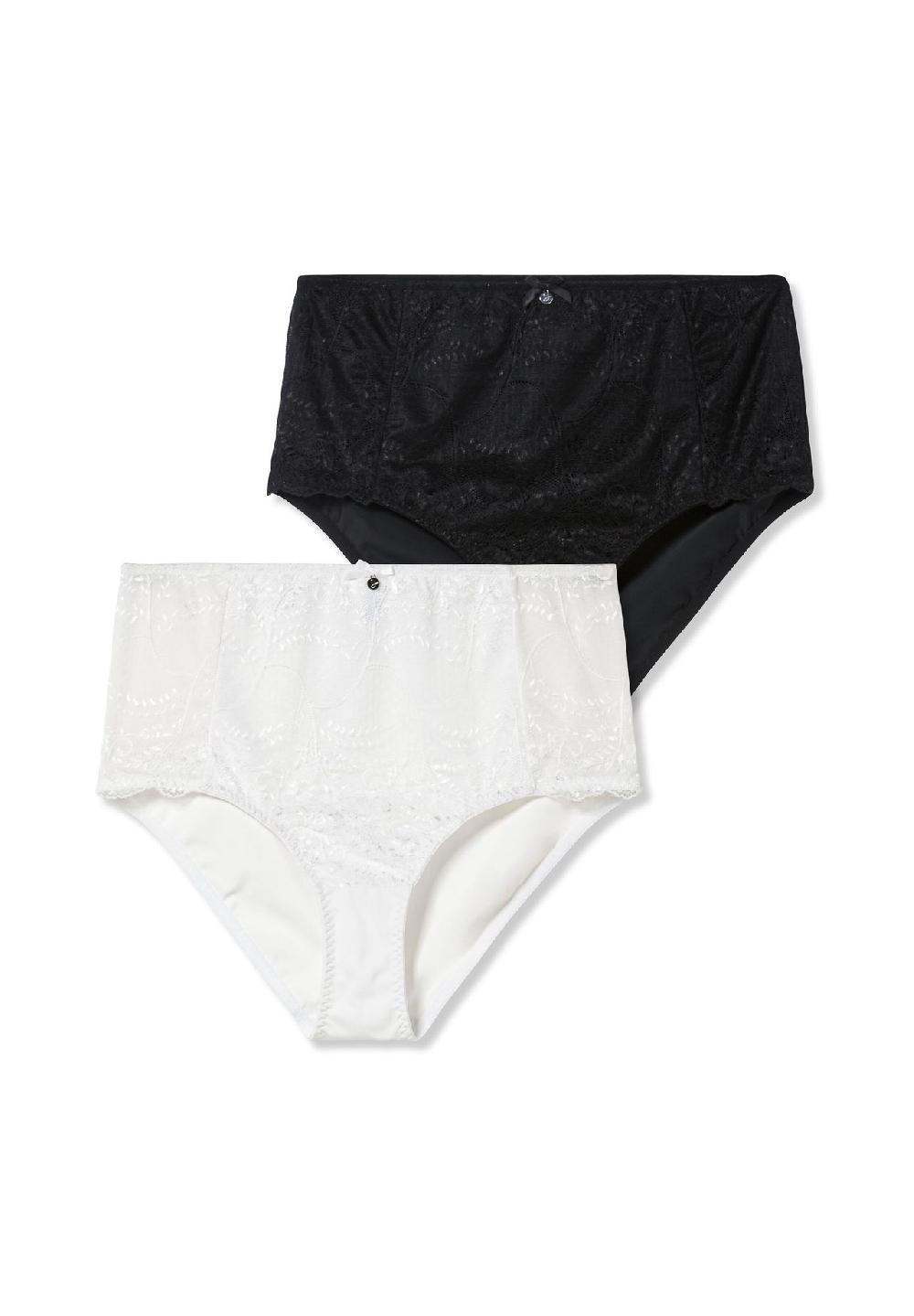 sheego Doppelpack Taillenslips im Doppelpack mit Spitzeneinsatz