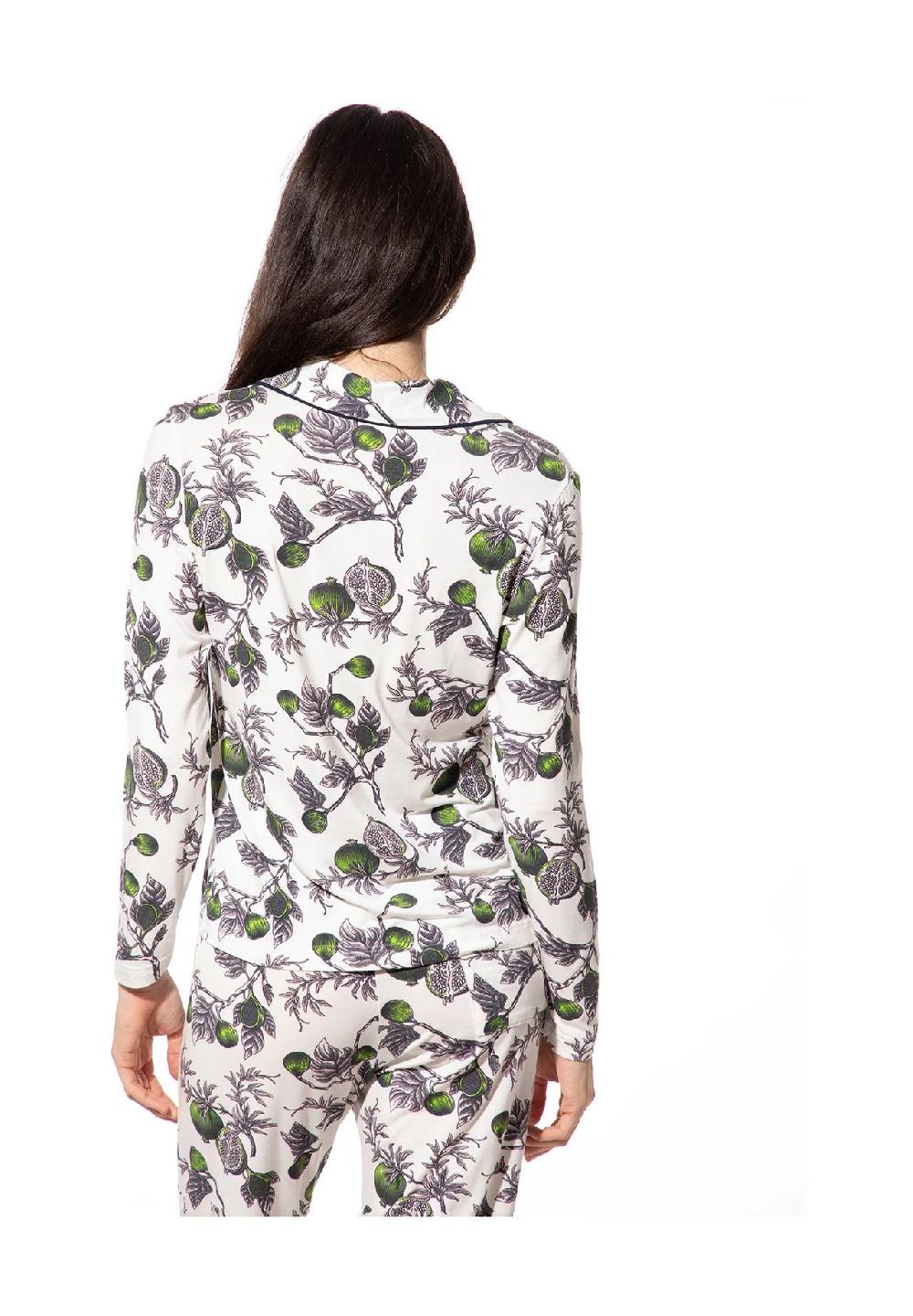 SHORT STORIES® Schlafanzug-Oberteil Reverskragen Paspeln Für Damen