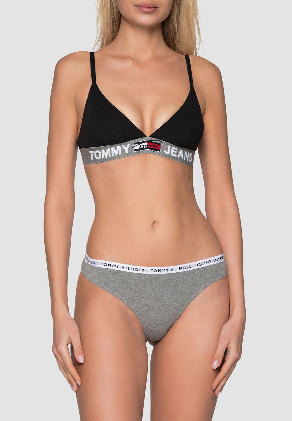 TOMMY HILFIGER Recycled Essentials Thong Logo-Bund Für Damen