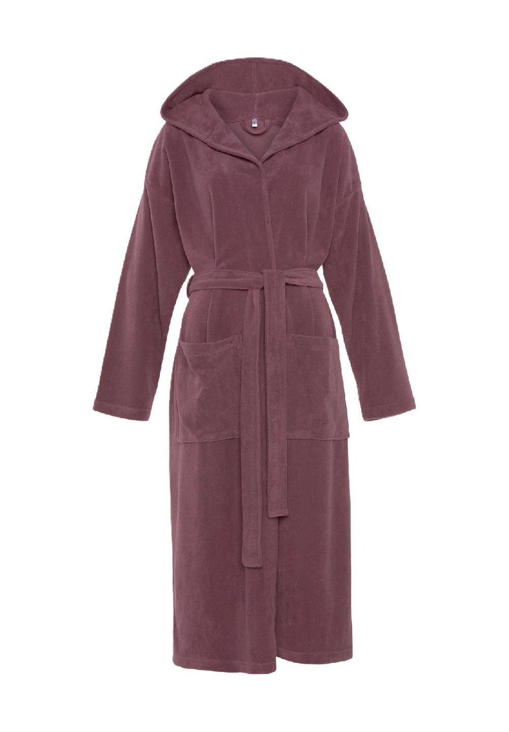 vivance dreams Bademantel Basic Bademantel Kapuze für Damen