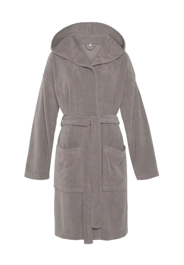 vivance dreams Basic Bademantel Kapuze für Damen