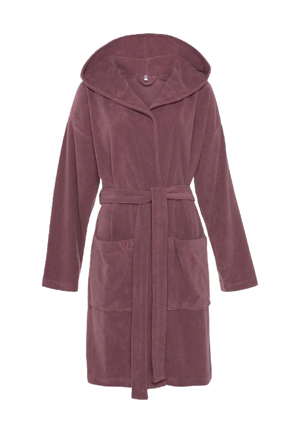 Vivance Dreams Basic Bademantel Kapuze Für Damen