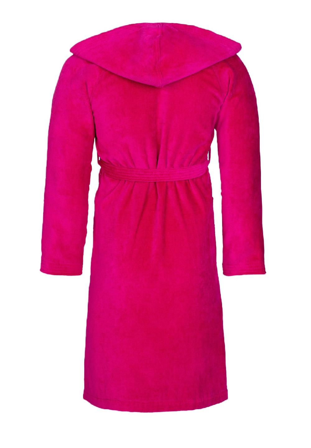 VOSSEN® Bademäntel Unisex Kurzmantel Mit Kapuze Texas Cranberry - 3770