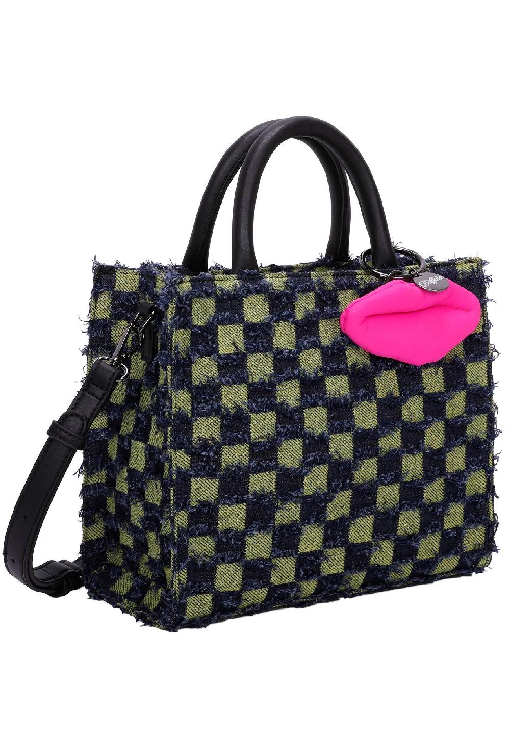 Buffalo Henkeltasche Big Boxy Collection Fancy Squares Mit Abnehmbarem Anhänger