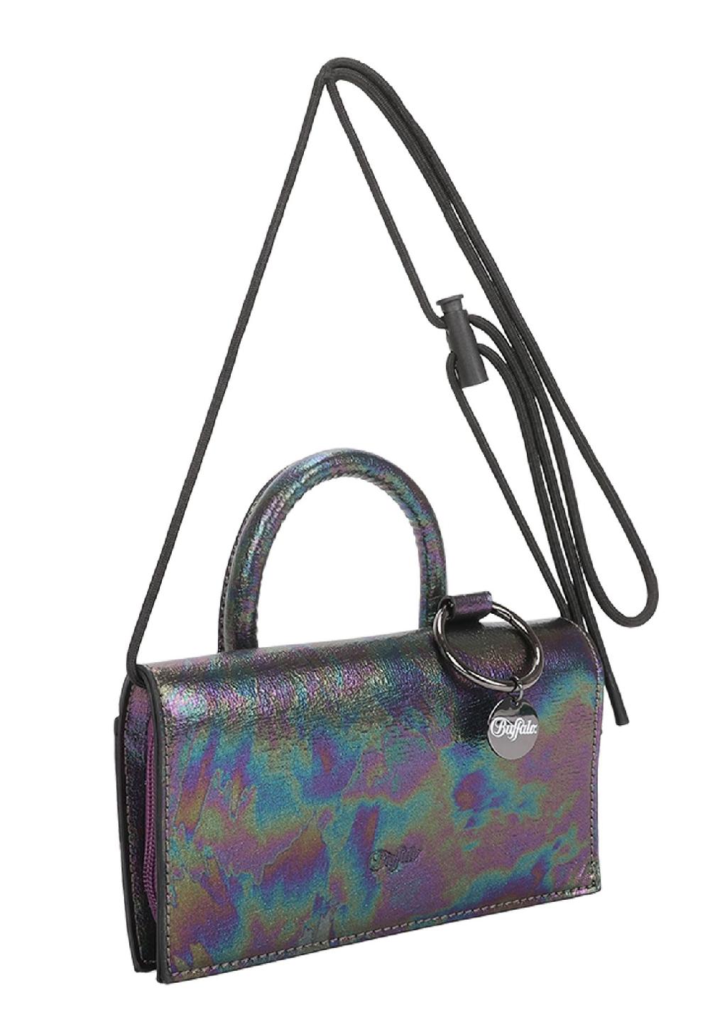 Buffalo Schultertasche On String Oily Mit Schimmernder Optik