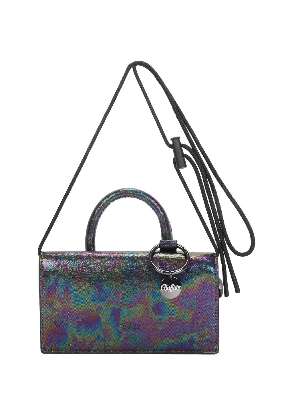Buffalo Schultertasche On String Oily mit schimmernder Optik