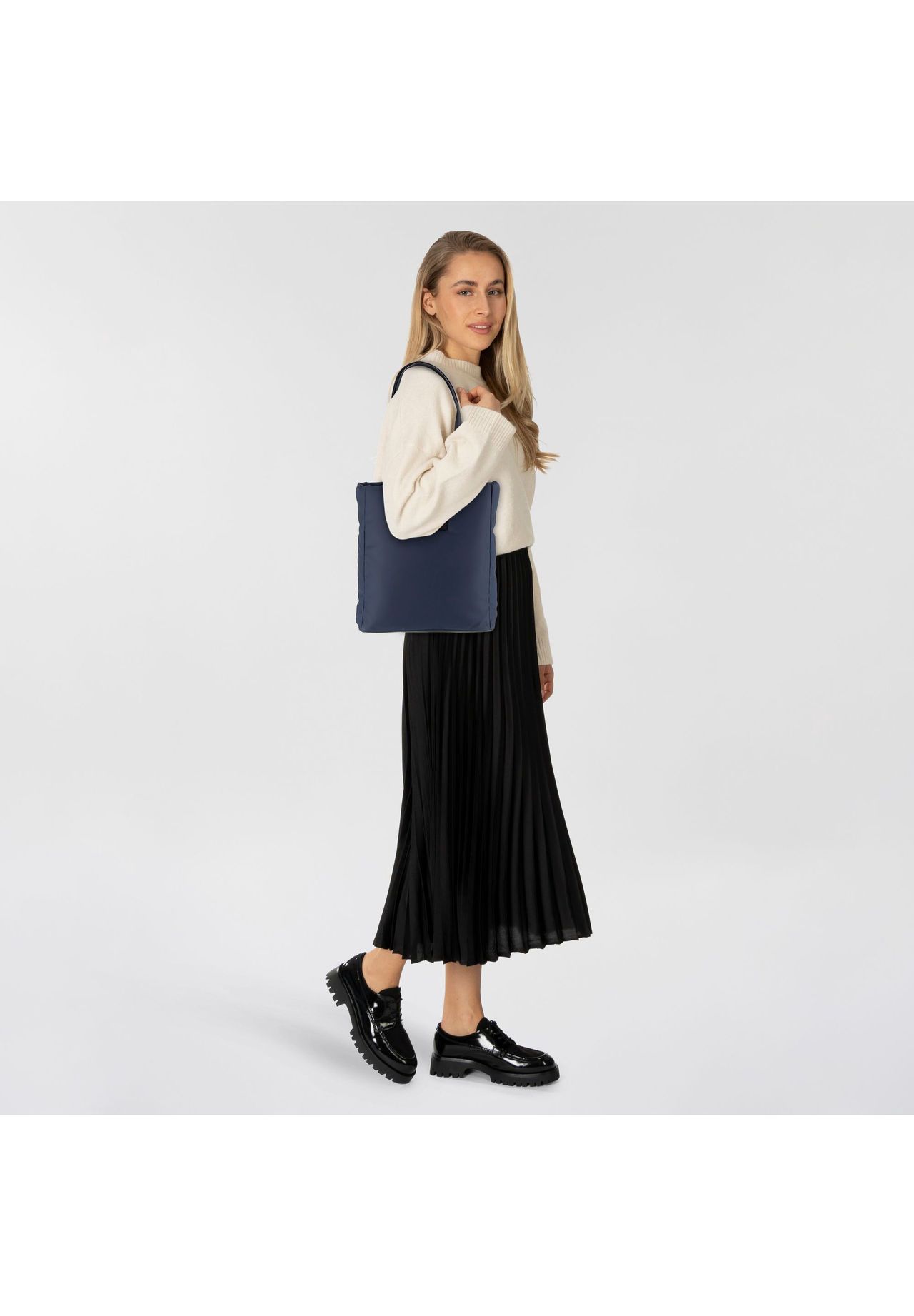 DENIM TOM TAILOR PATTI Shopper Reißverschluss Logo-Patch Für Damen