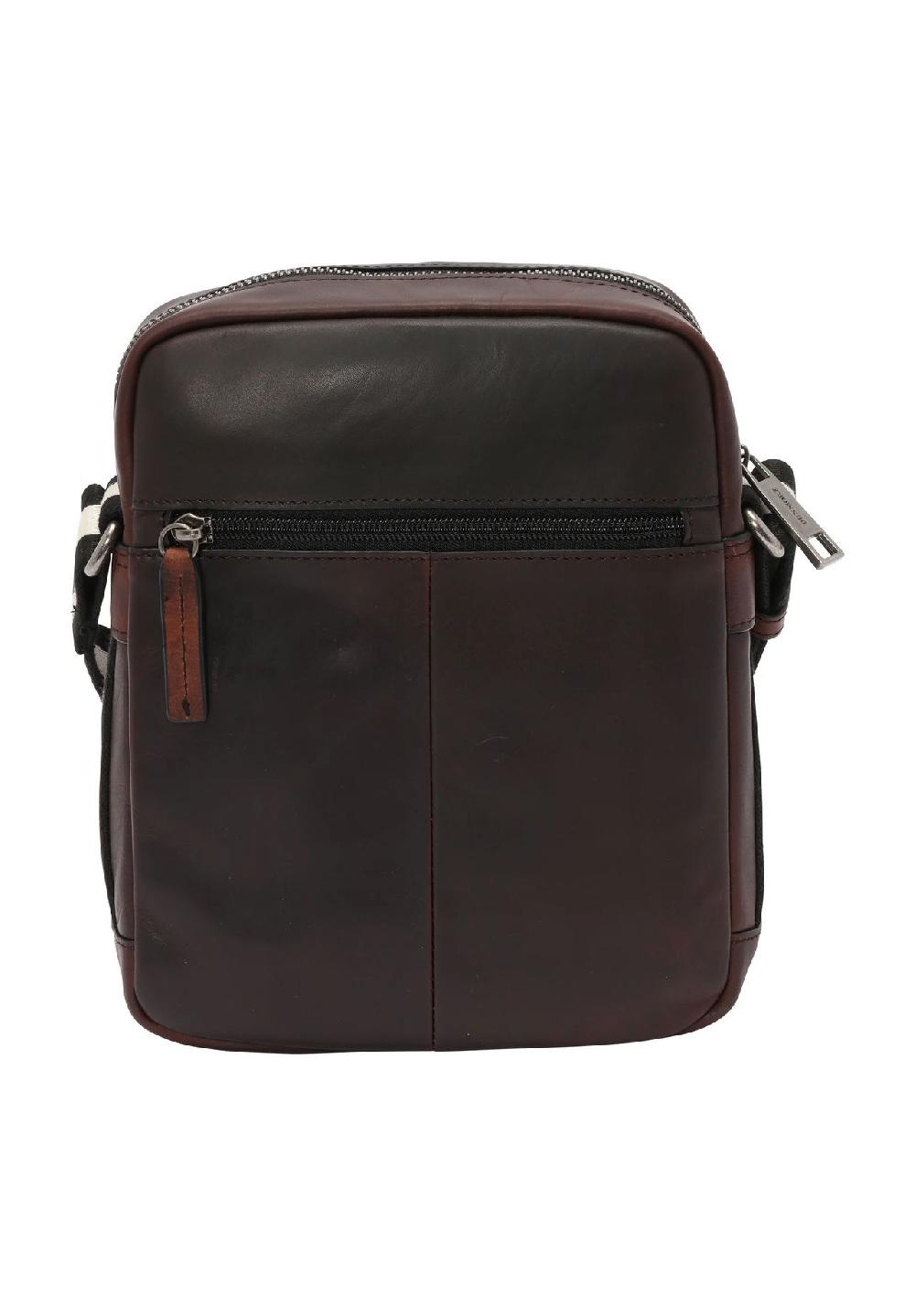 DUNMORE Umhängetasche Leder Patch