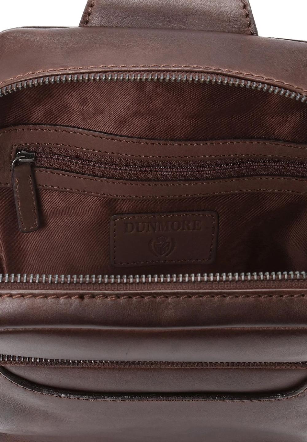 DUNMORE Umhängetasche Leder Reißverschluss