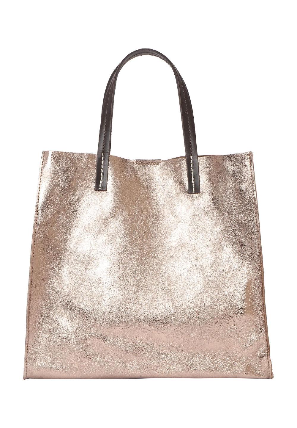 GALERIA Shopper Leder Metallic-Look für Damen