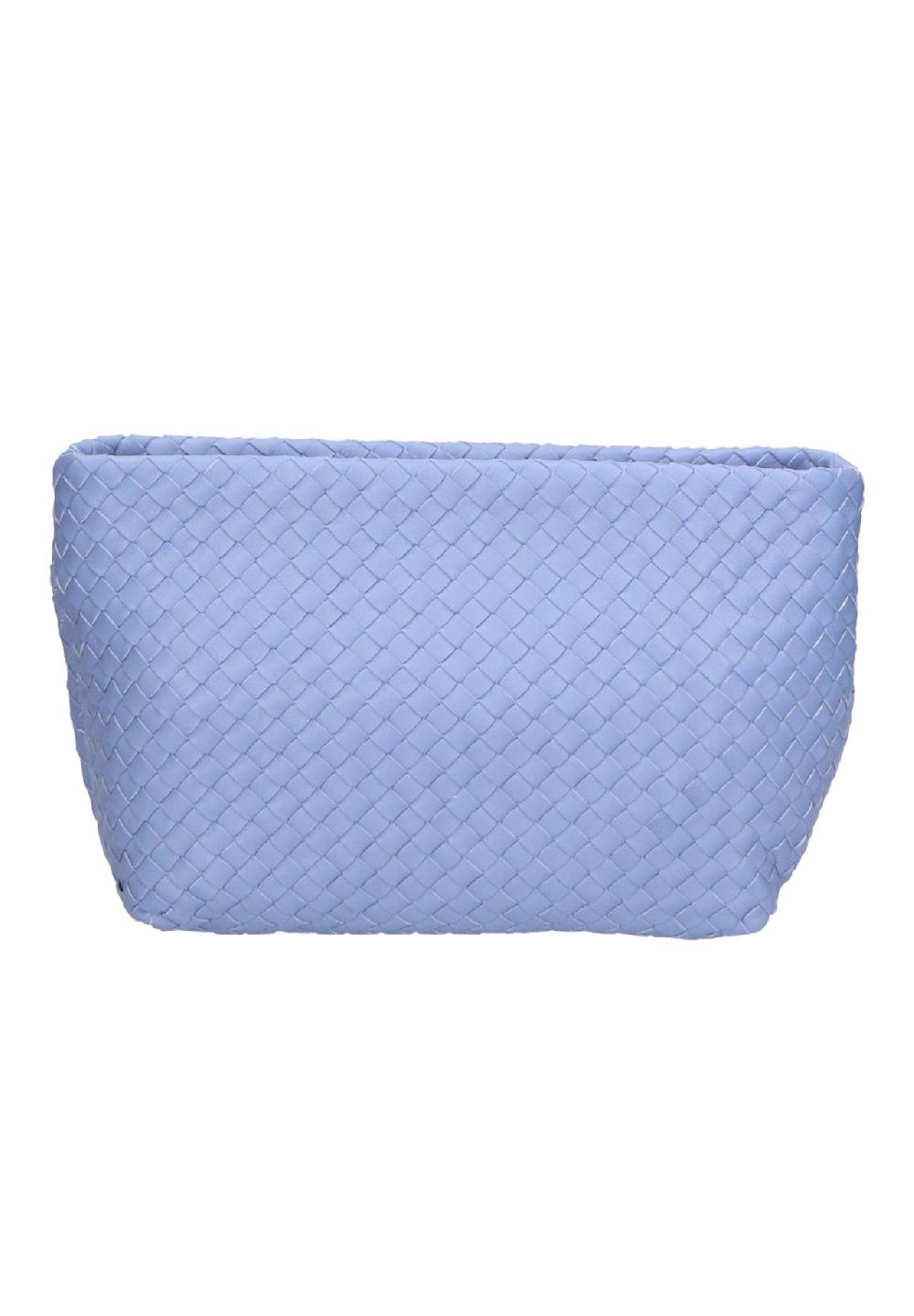 Gave Lux Shultertasche Women's Shoulder Bag In Genuine Nappa Leather With Woven Texture. Equipped With Removable Chain Shoulder Strap. Handcrafted Italian Product. Made In Italy