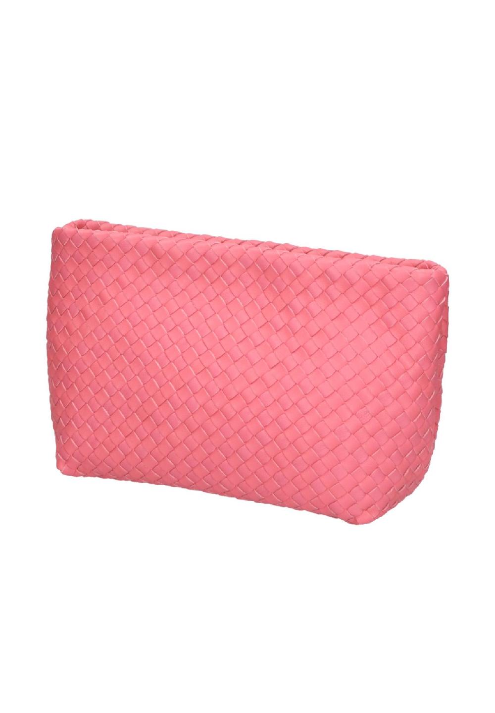 Gave Lux Shultertasche Women's Shoulder Bag In Genuine Nappa Leather With Woven Texture. Equipped With Removable Chain Shoulder Strap. Handcrafted Italian Product. Made In Italy