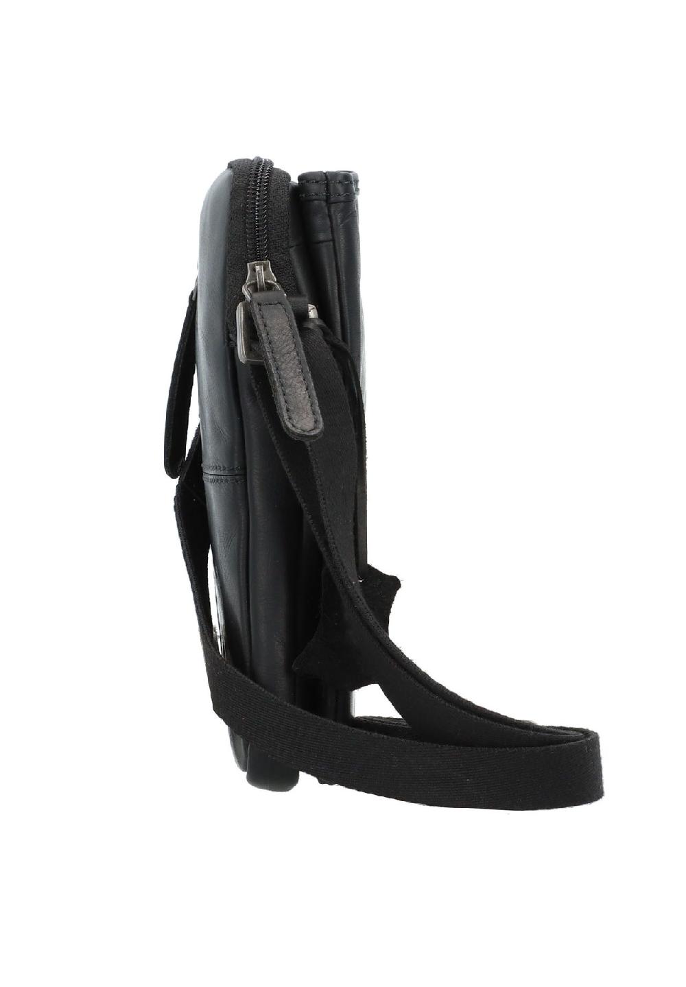 GREEN BURRY Pure Black Pure Black Handytasche Leder 11 Cm