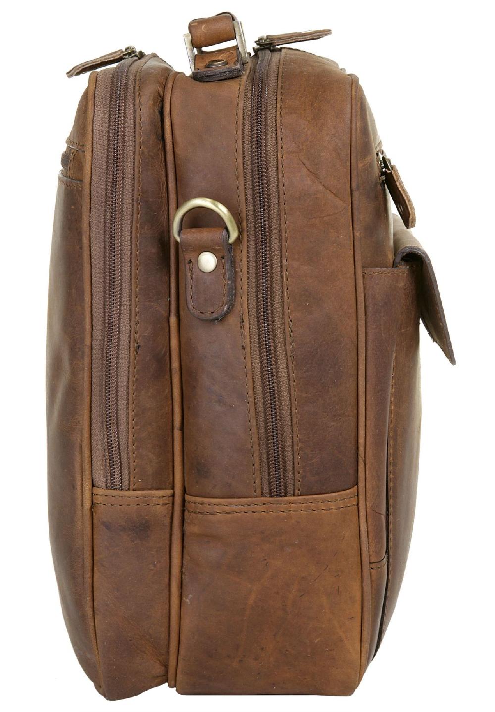 HAROLD'S Antik Flugtasche ANTIK Echt Leder