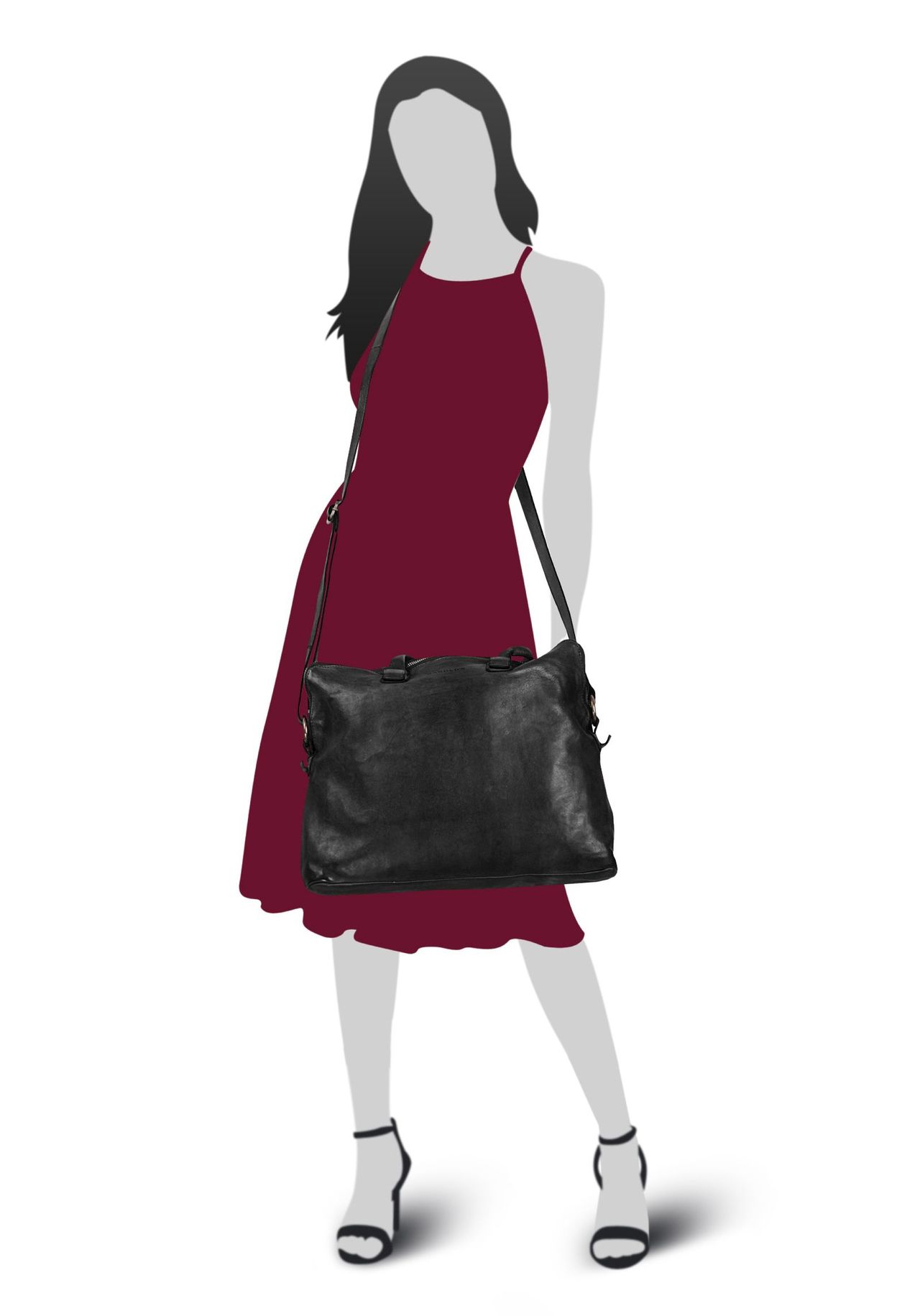 HAROLD'S Umhängetasche SUBMARINE Echt Leder