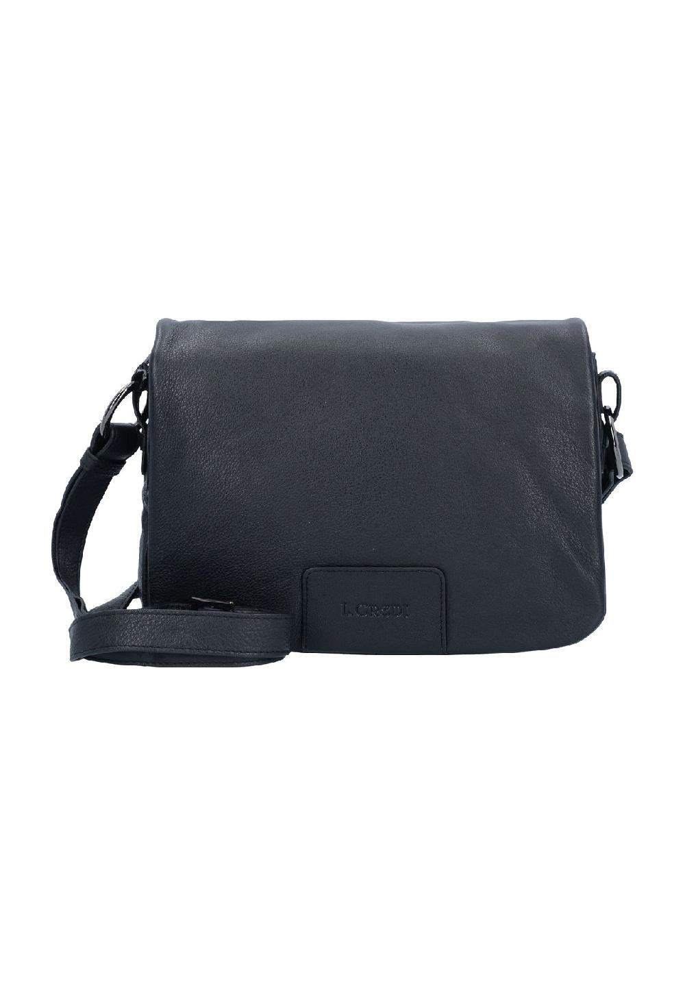 L.CREDI Eva Umhängetasche "Eva" Leder Emblem uni für Damen