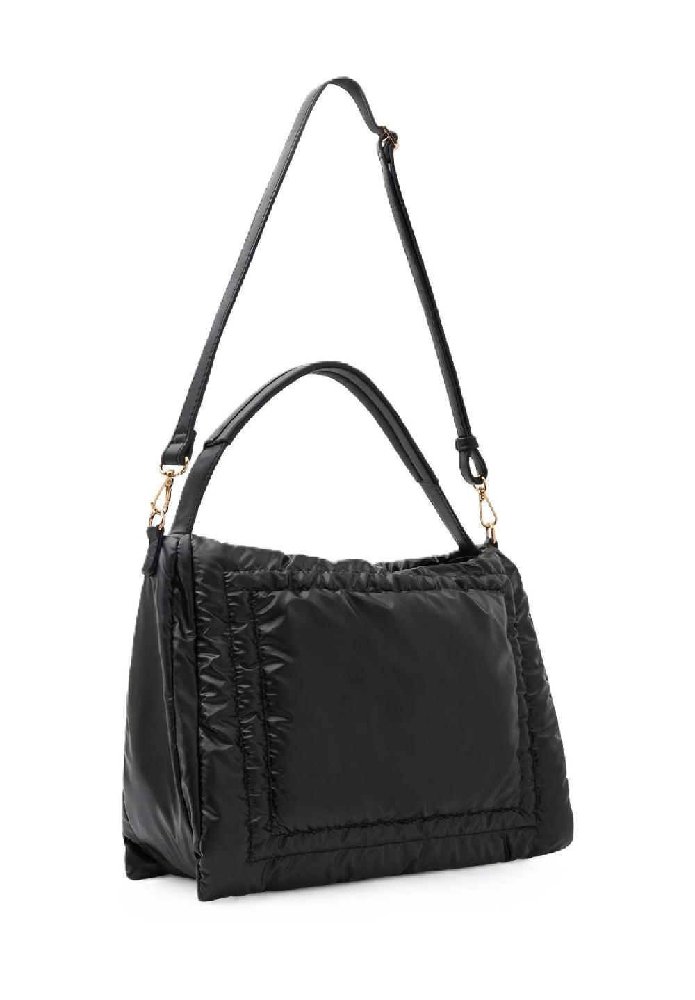 L.CREDI ODINA Henkeltasche Reißverschluss Emblem Für Damen