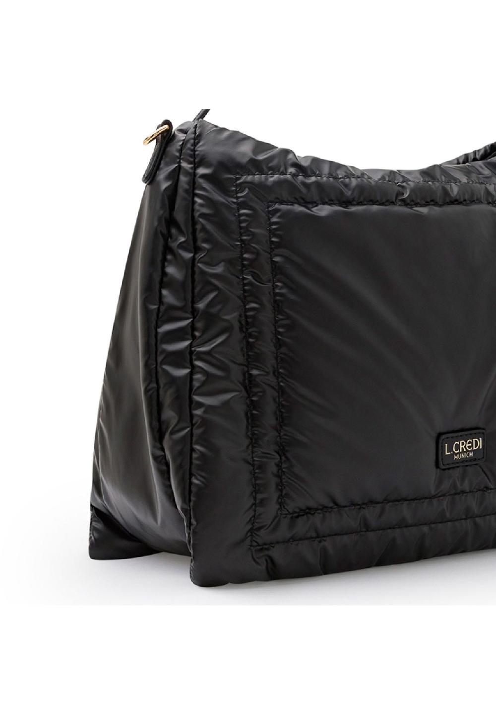 L.CREDI ODINA Henkeltasche Reißverschluss Emblem Für Damen