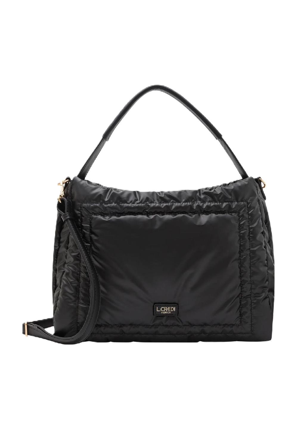 L.CREDI ODINA Henkeltasche Reißverschluss Emblem für Damen