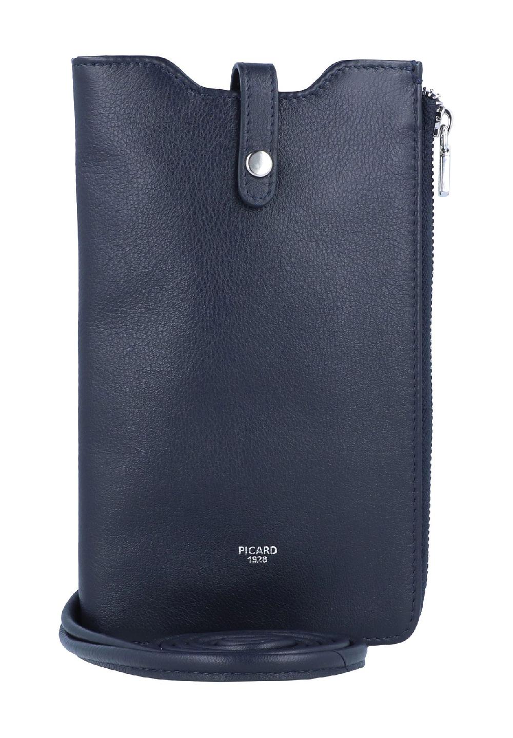 PICARD BINGO Smartphonetasche Leder Reißverschlussfach uni